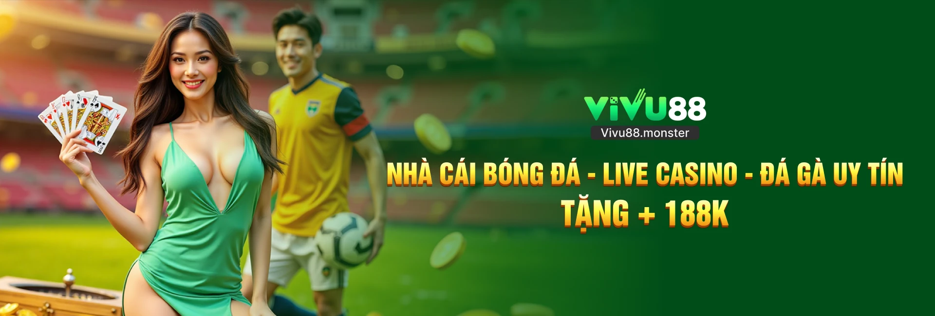 Vivu88 nhà cái bóng đá live casino uy tín tặng 188k