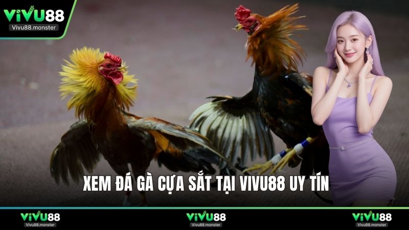 Xem đá gà cựa sắt tại Vivu88 uy tín